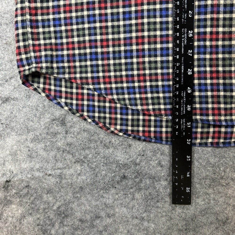 Orvis Luxury‎ Flannel Shirt Men's XL Multicolor Window Plaid Long Sleeve Outdoor - Picture 5 of 10